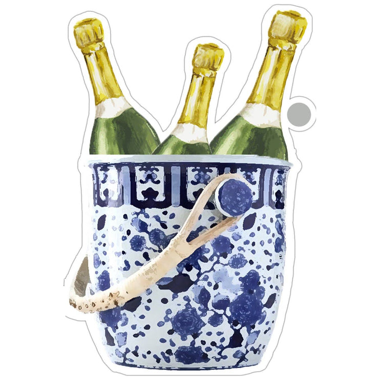 WH Hostess Social Stationery - Champagne Bucket Die-cut Gift Tags