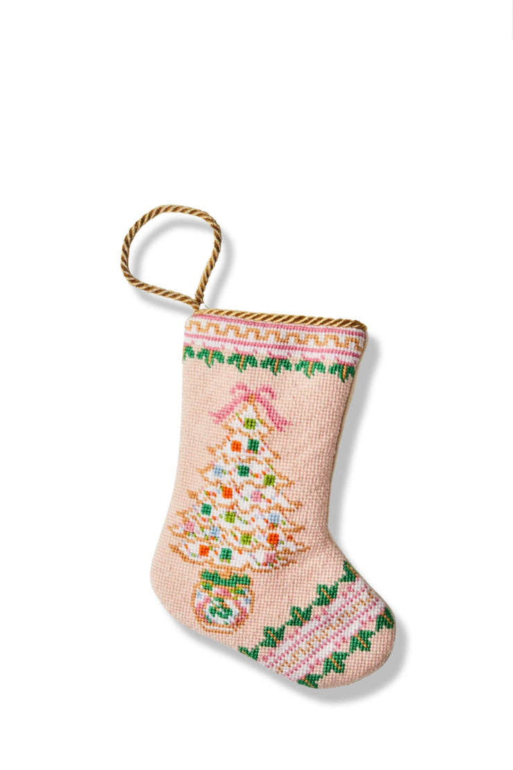 ROSE MEDALLION TREE BY HOLLY HOLLON AND DOGWOOD HILL BAUBLE STOCKING