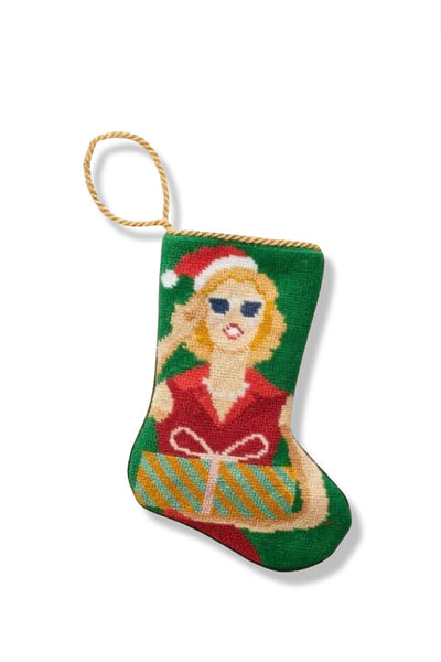 MRS. CLAUS NEVER LOOKED SO GOOD BURU BAUBLE STOCKING