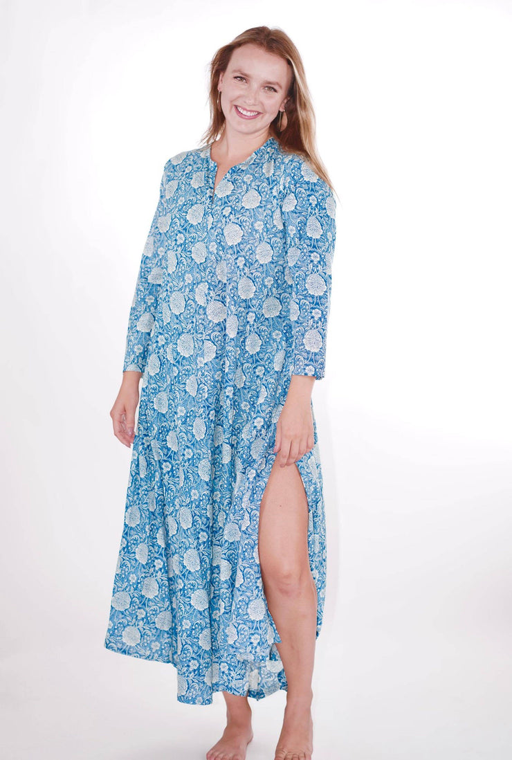Dolma - Calypso Blue Flower Dress