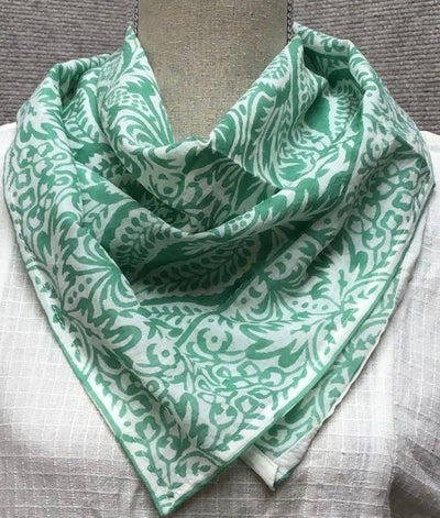 Natural Habitat - Scarf 22" Sq. Cypress Green