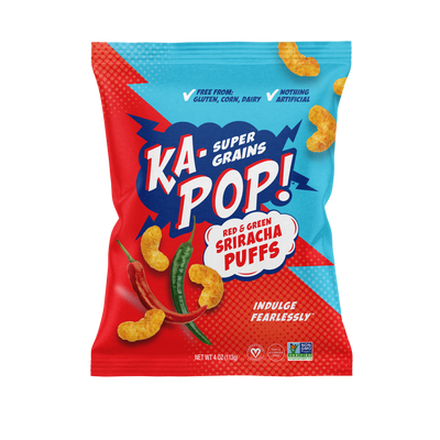 Ka-Pop! - 4 oz Red and Green Sriracha Puff