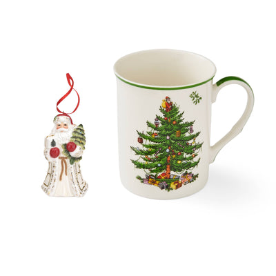 Spode - Christmas Tree Mug & Santa Ornament