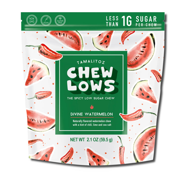 Sugarox Candy Studio LLC - Watermelon Tamalitoz ChewLows - The Spicy Low Sugar Chew