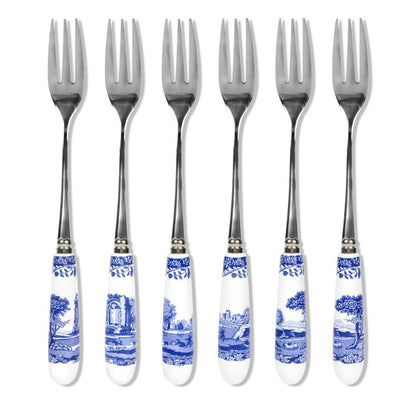 Spode - Spode Blue Italian Set of 6 Pastry Forks