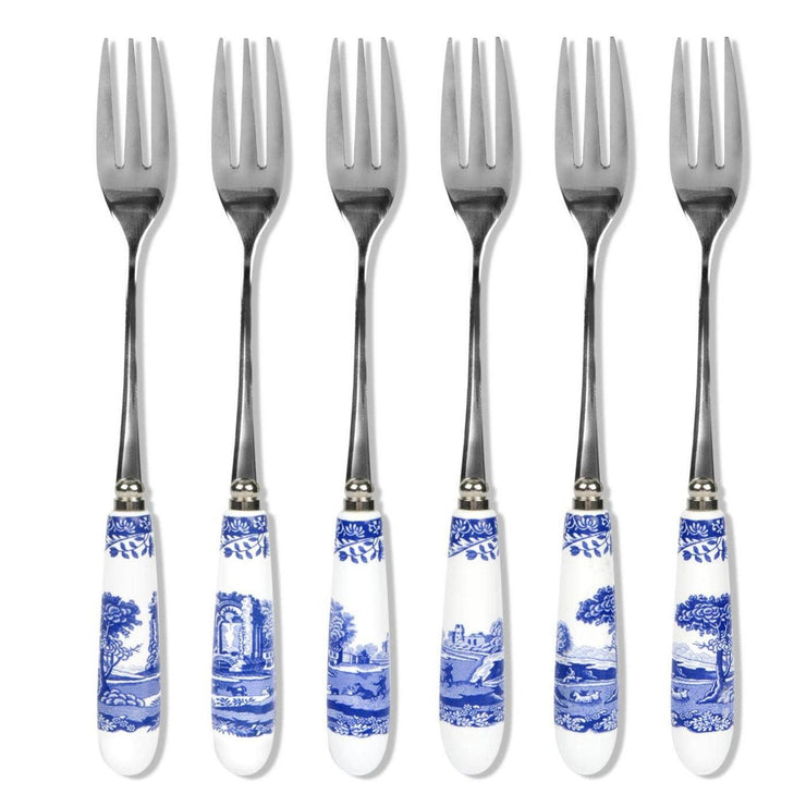 Spode - Spode Blue Italian Set of 6 Pastry Forks