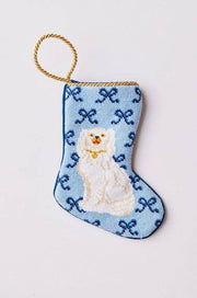 SITTING LIKE ROYALTY IN BLUE BY PAIGE MINEAR BAUBLE STOCKING