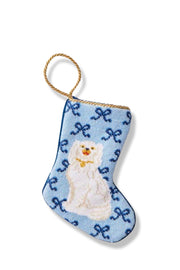 SITTING LIKE ROYALTY IN BLUE BY PAIGE MINEAR BAUBLE STOCKING