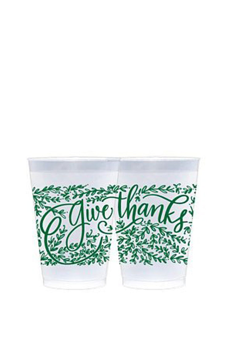 GIVE THANKS PLASTIC CUPS