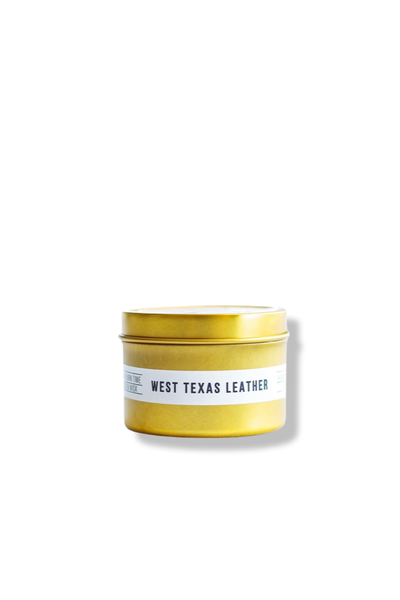 WEST TEXAS LEATHER TRAVEL CANDLE
