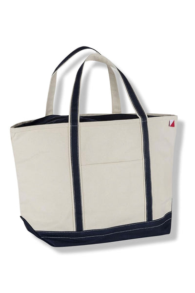 NAVY BOAT TOTE LARGE