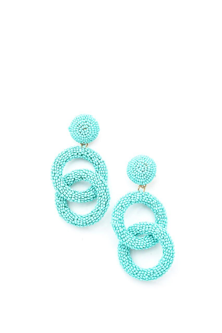 Mini Beaded Loops Dangle Earrings
