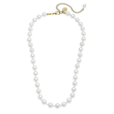 Susan Shaw - Gold Genuine Freshwater Pearl Necklace