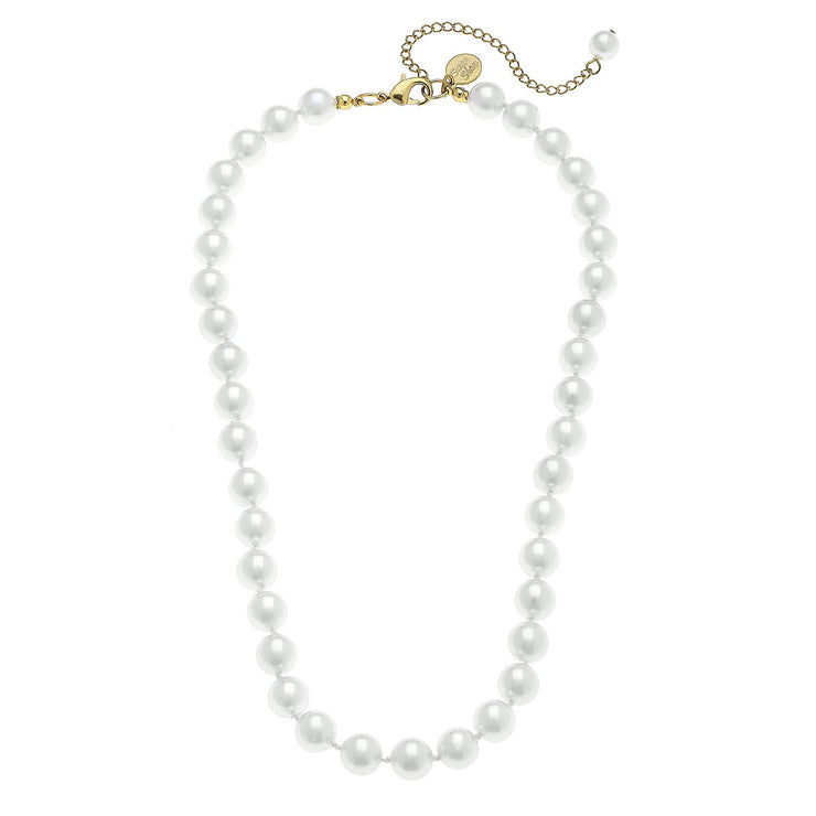 Susan Shaw - Gold Genuine Freshwater Pearl Necklace