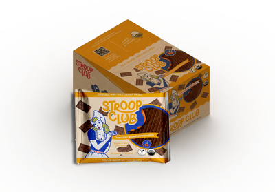 Stroop Club - Chocolate Caramel Organic & Plant-based  Stroopwafel 2-pack