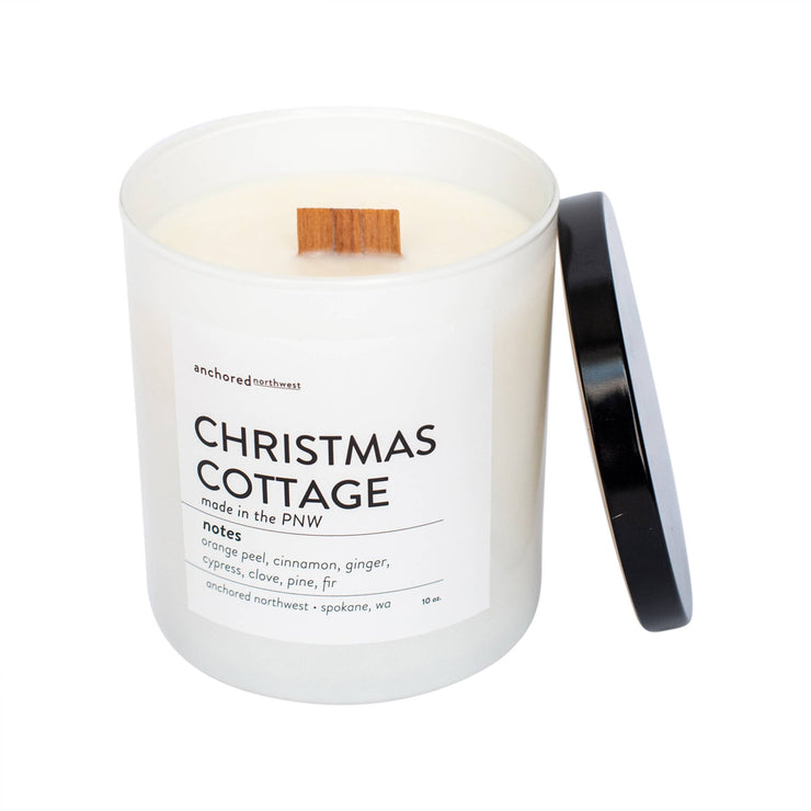 Anchored Northwest - Christmas Cottage Wood Wick Soy Candle